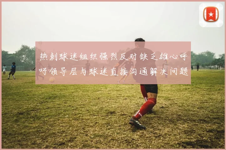 热刺球迷组织强烈反对缺乏雄心呼吁领导层与球迷直接沟通解决问题
